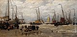Hendrik Willem Mesdag Canvas Paintings - Pinks in the Breakers